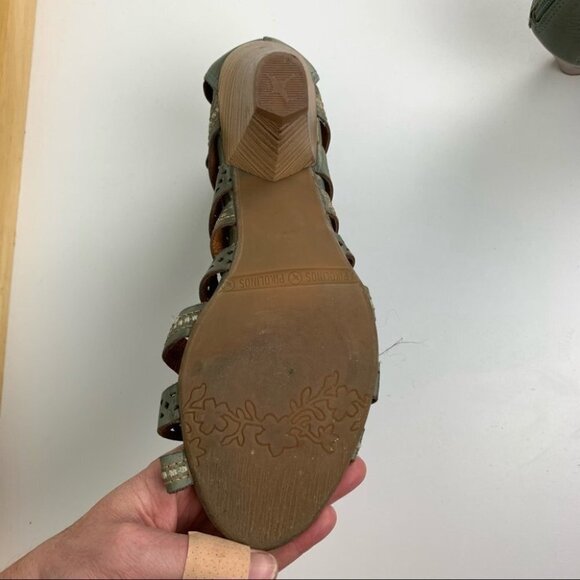 Pikolinos Leather Open Toe Sandals Size - Picture 6 of 9